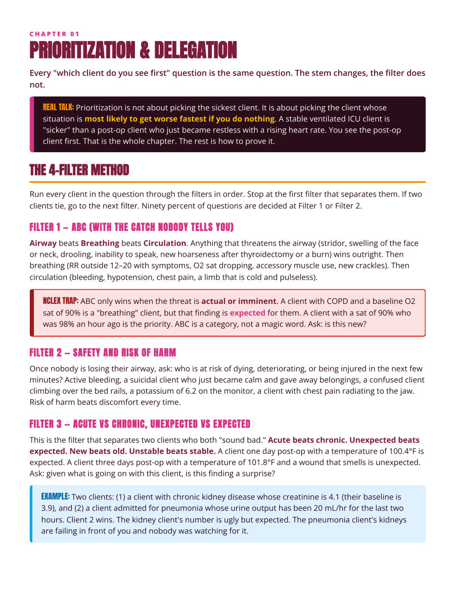 Sample page from the Hardest Topics Survival Pack