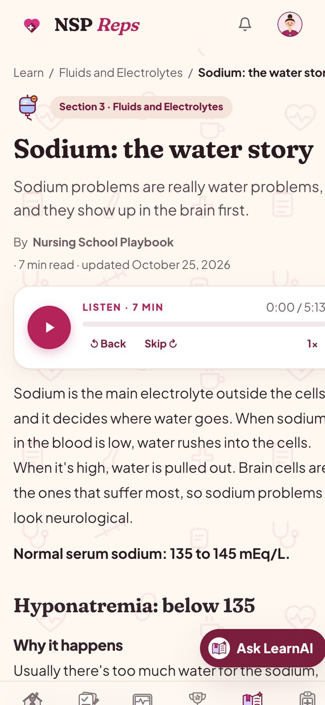 NSP Reps on a phone: Lessons you can listen to
